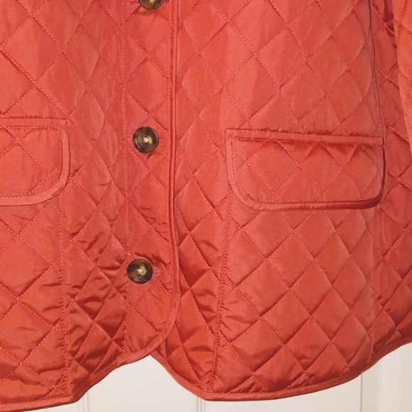 2X women's jacket. Croft and Barrow classic light weight quilted NWT mineral red - Picture 2 of 6